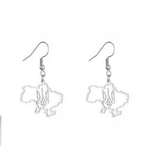 Ukraine Map Earrings Collection