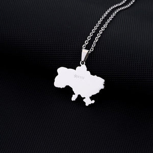 Ukraine Map Necklace Collection