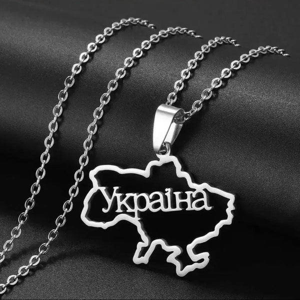 Ukraine Map Necklace Collection