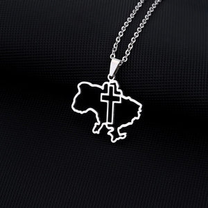 Ukraine Map Necklace Collection