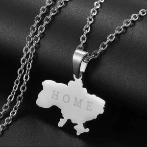 Ukraine Map Necklace Collection