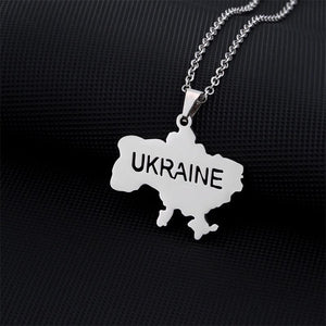 Ukraine Map Necklace Collection