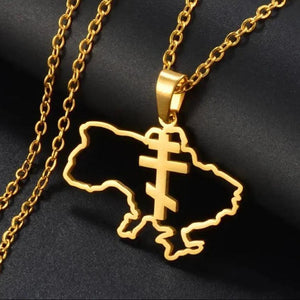 Ukraine Map Necklace Collection