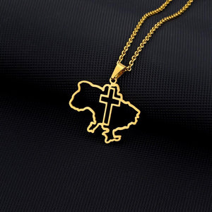 Ukraine Map Necklace Collection