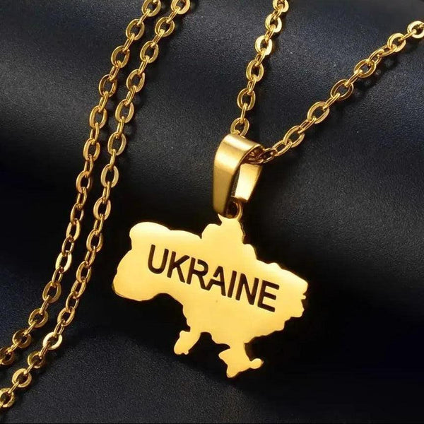 Ukraine Map Necklace Collection