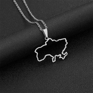 Ukraine Map Necklace Collection