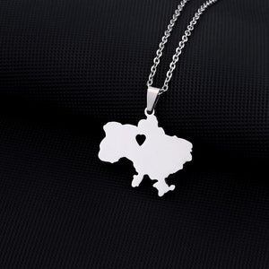 Ukraine Map Necklace Collection