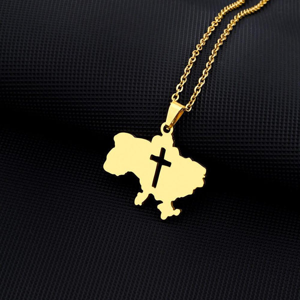 Ukraine Map Necklace Collection