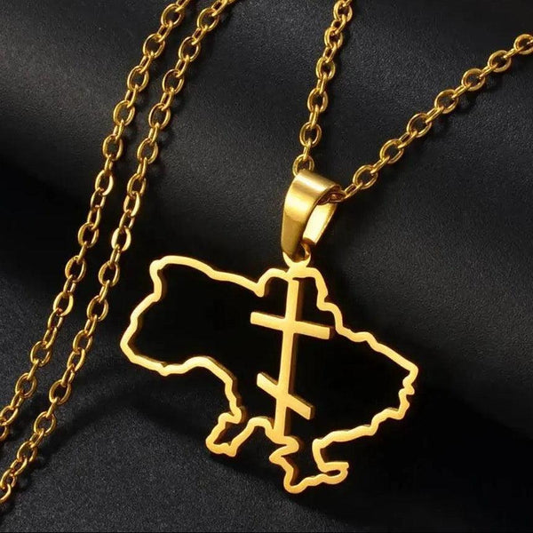 Ukraine Map Necklace Collection