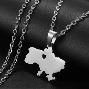 Ukraine Map Necklace Collection