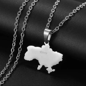 Ukraine Map Necklace Collection