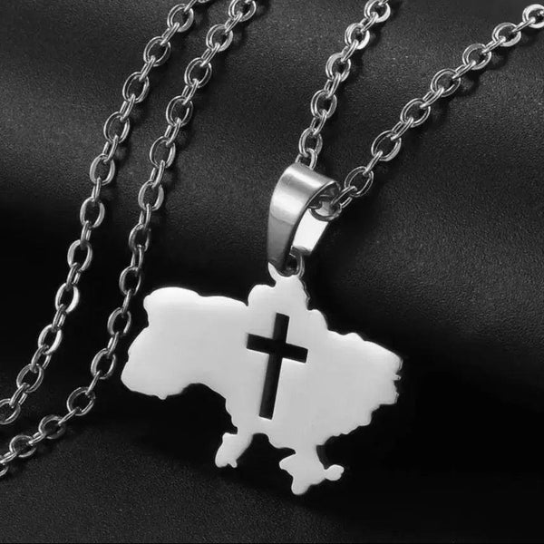 Ukraine Map Necklace Collection