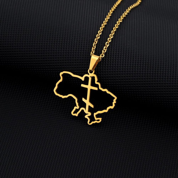 Ukraine Map Necklace Collection