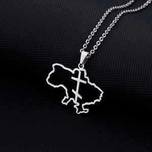 Ukraine Map Necklace Collection