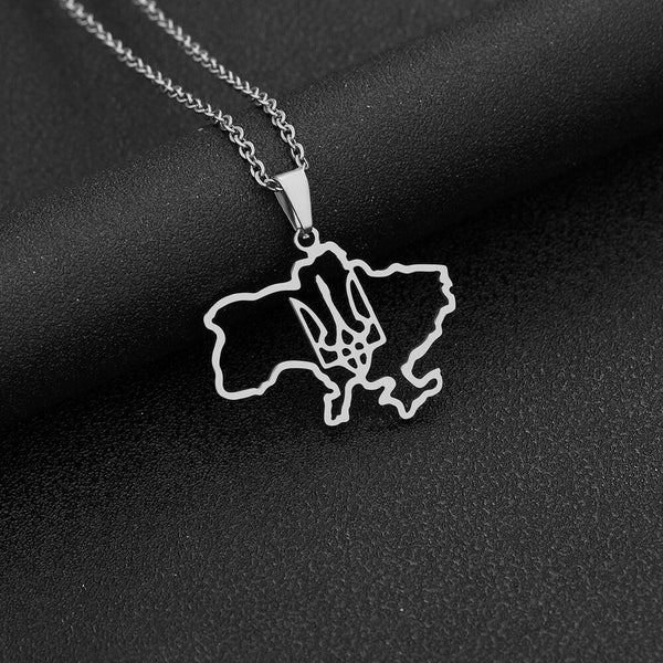 Ukraine Map Necklace Collection