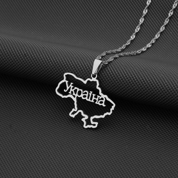 Ukraine Map Necklace Collection