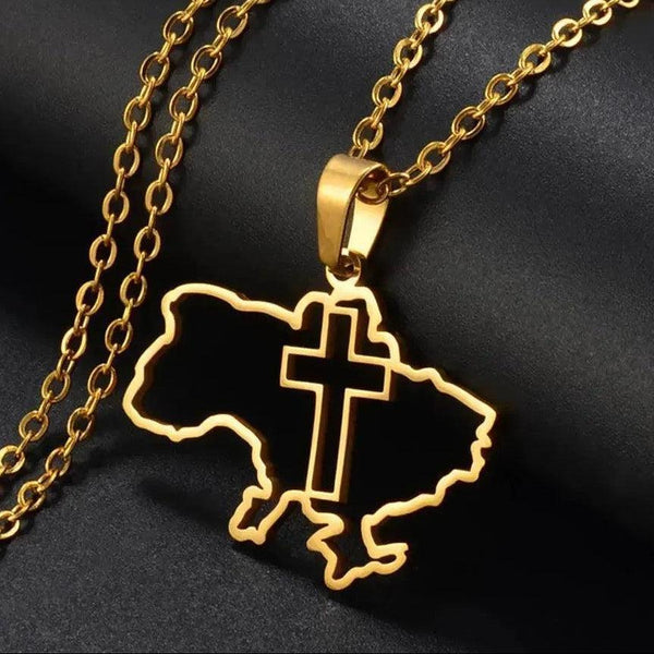 Ukraine Map Necklace Collection