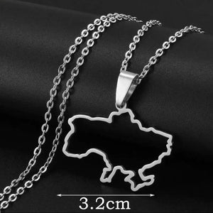 Ukraine Map Necklace Collection