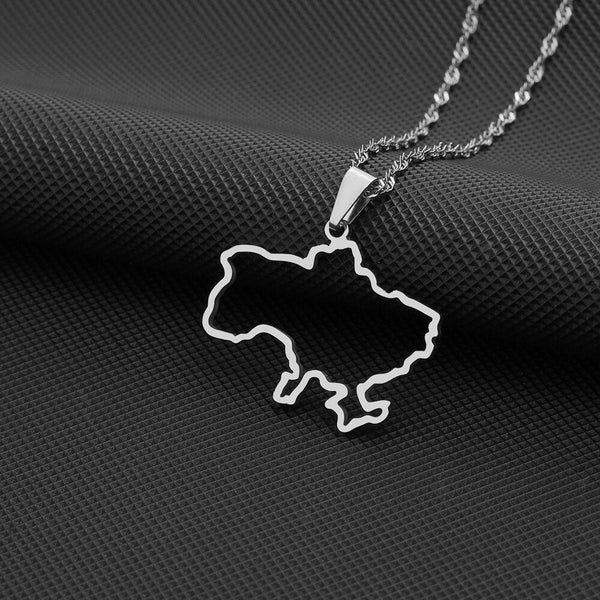 Ukraine Map Necklace Collection