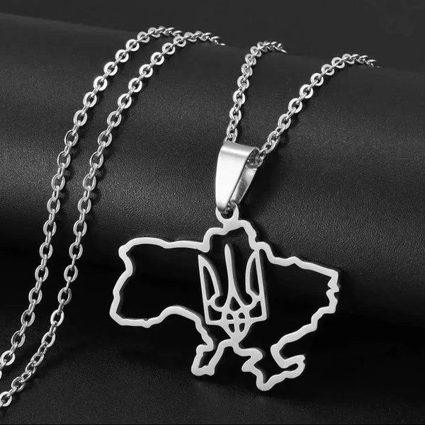 Ukraine Map Necklace Collection