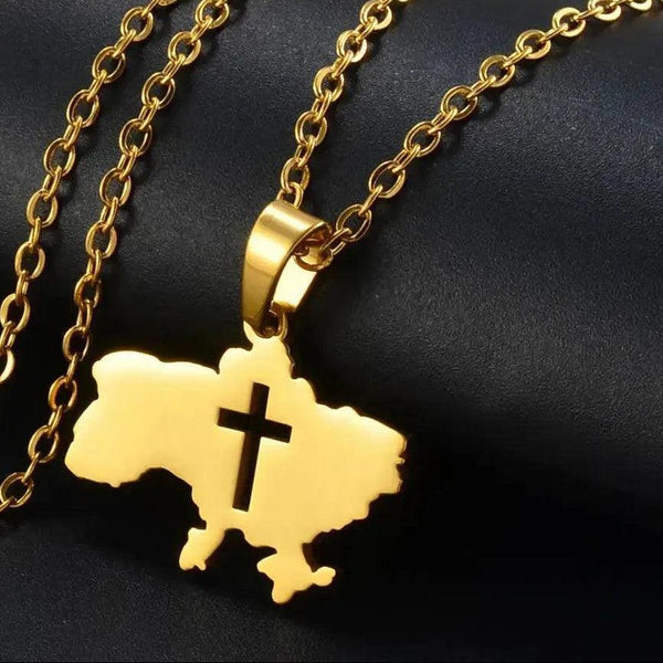 Ukraine Map Necklace Collection