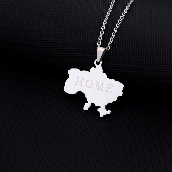 Ukraine Map Necklace Collection