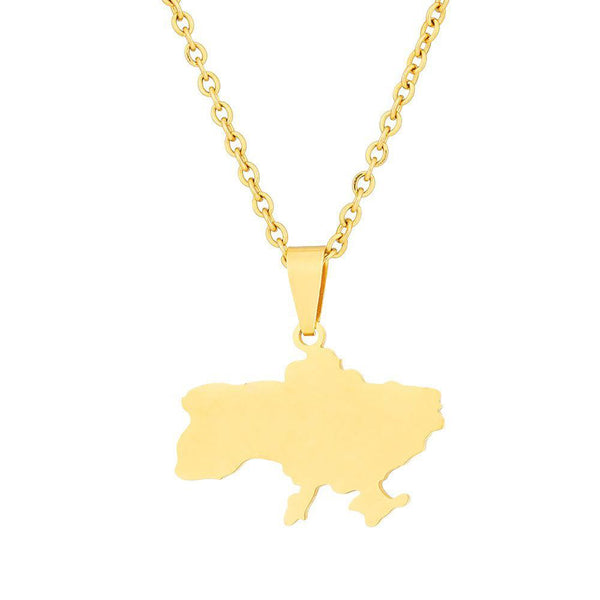 Ukraine Map Necklace Collection