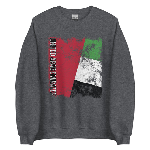 United Arab Emirates Flag - Distressed Flag Sweatshirt