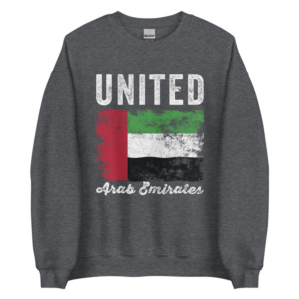 United Arab Emirates Flag Distressed Sweatshirt
