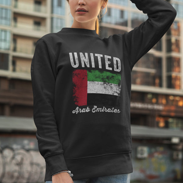 United Arab Emirates Flag Distressed Sweatshirt