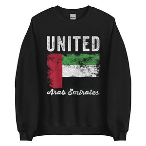 United Arab Emirates Flag Distressed Sweatshirt