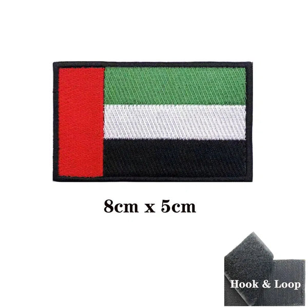 United Arab Emirates Flag Patch - Iron On/Hook & Loop Patch