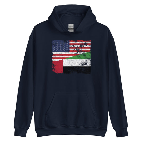 United Arab Emirates USA Flag Hoodie