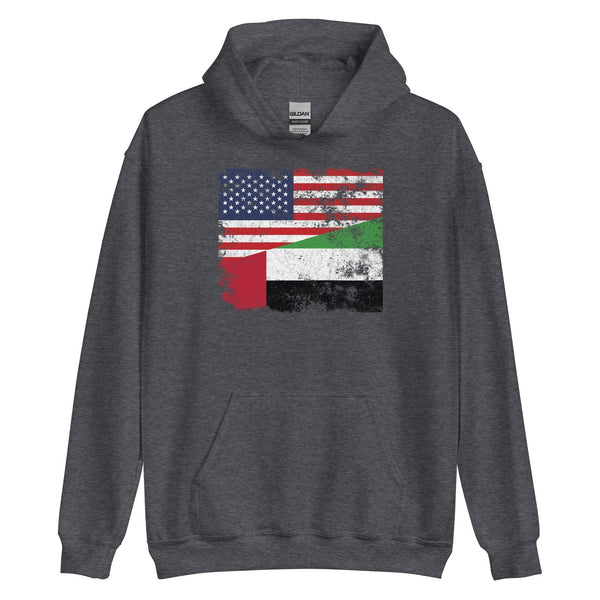 United Arab Emirates USA Flag Hoodie