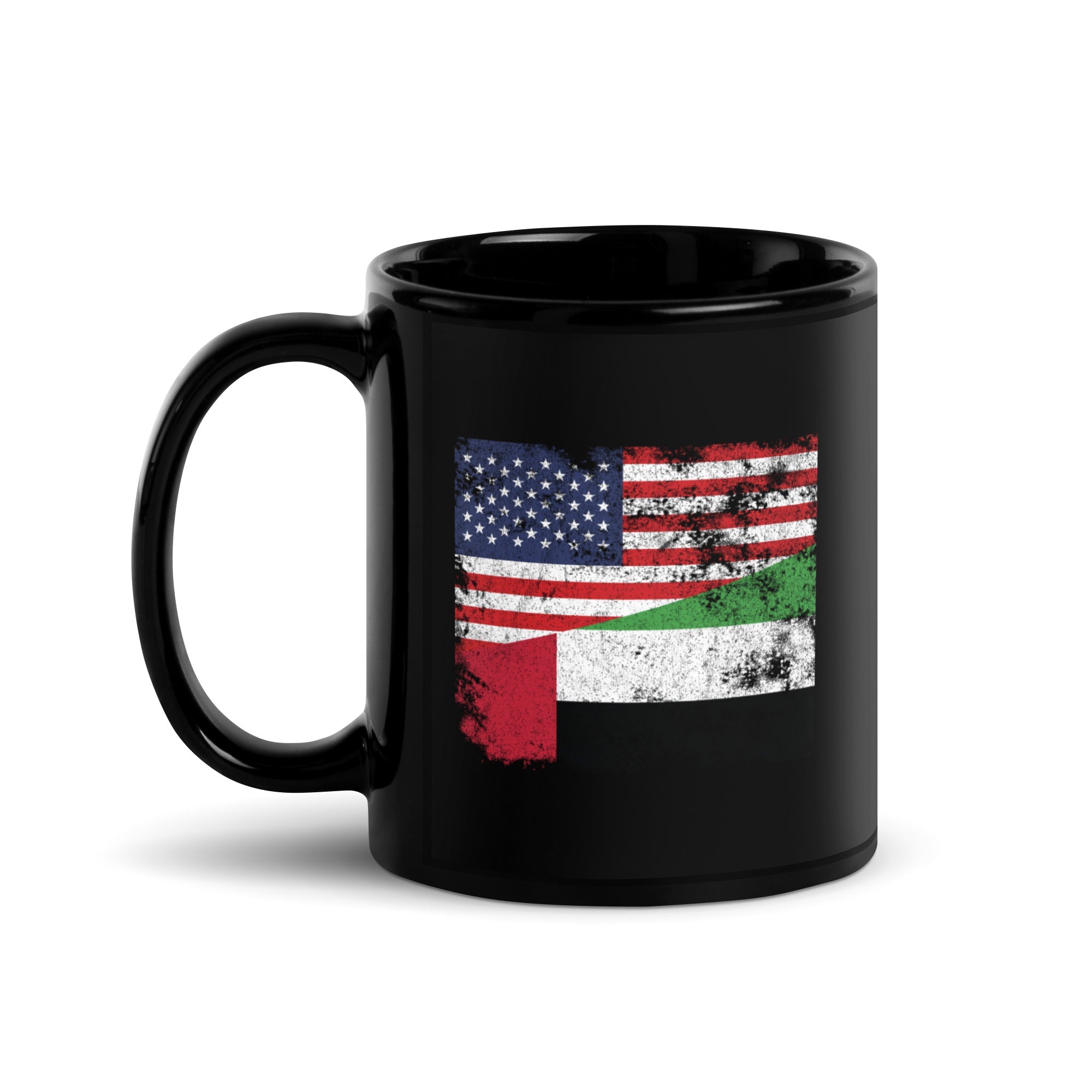 United Arab Emirates USA Flag Mug