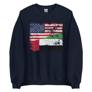 United Arab Emirates USA Flag Sweatshirt