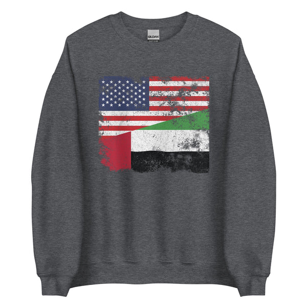 United Arab Emirates USA Flag Sweatshirt