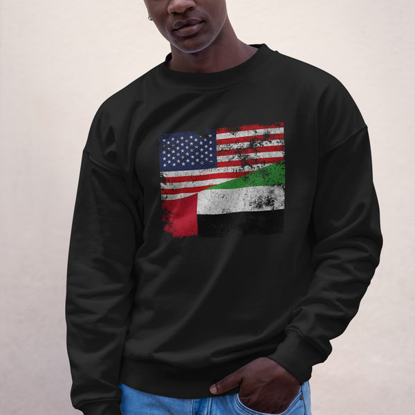 United Arab Emirates USA Flag Sweatshirt