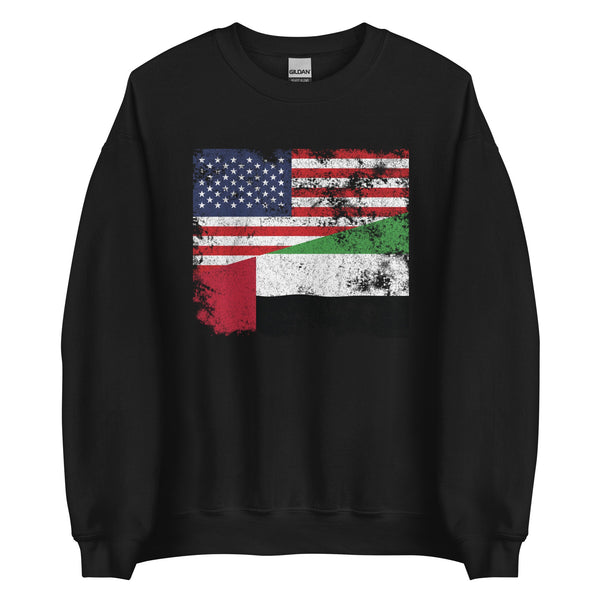 United Arab Emirates USA Flag Sweatshirt