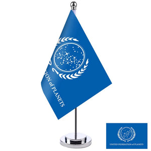 United Federation of Planets Desk Flag - Small Office Table Flag