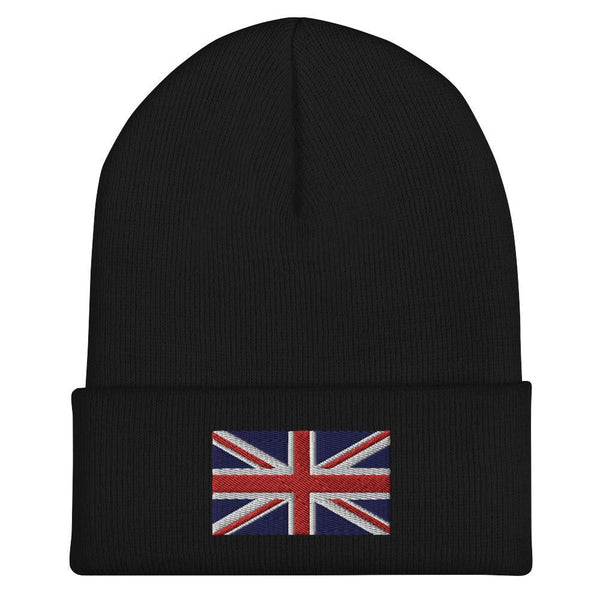 United Kingdom Flag Beanie - Embroidered Winter Hat