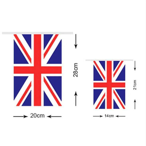 United Kingdom Flag Bunting Banner - 20Pcs
