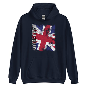 United Kingdom Flag - Distressed Flag Hoodie