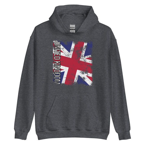 United Kingdom Flag - Distressed Flag Hoodie