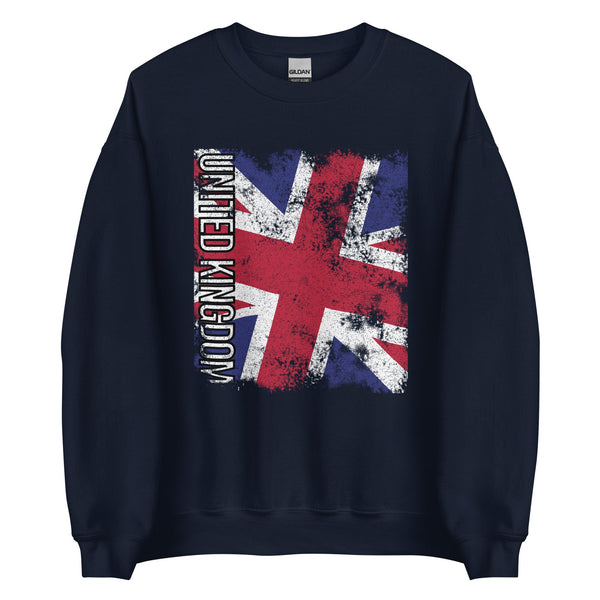 United Kingdom Flag - Distressed Flag Sweatshirt