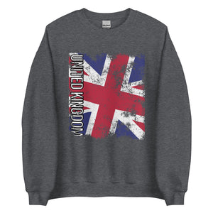 United Kingdom Flag - Distressed Flag Sweatshirt