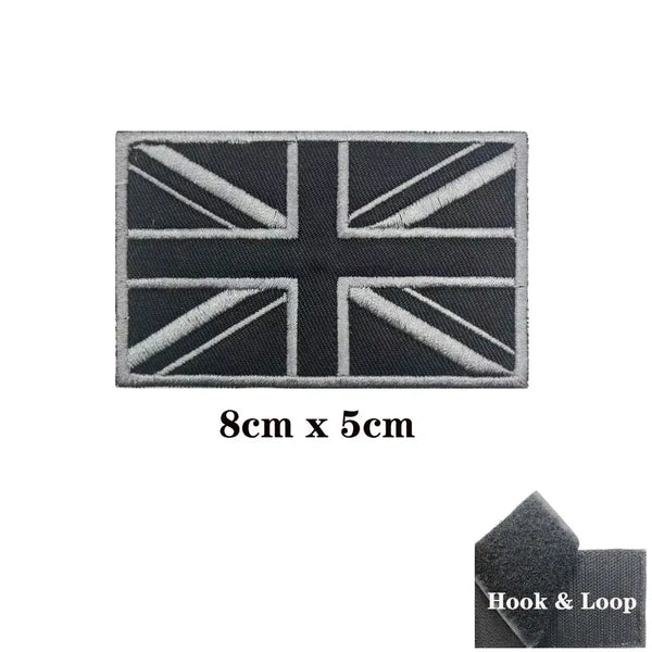 United Kingdom Flag Patch - Iron On/Hook & Loop Patch