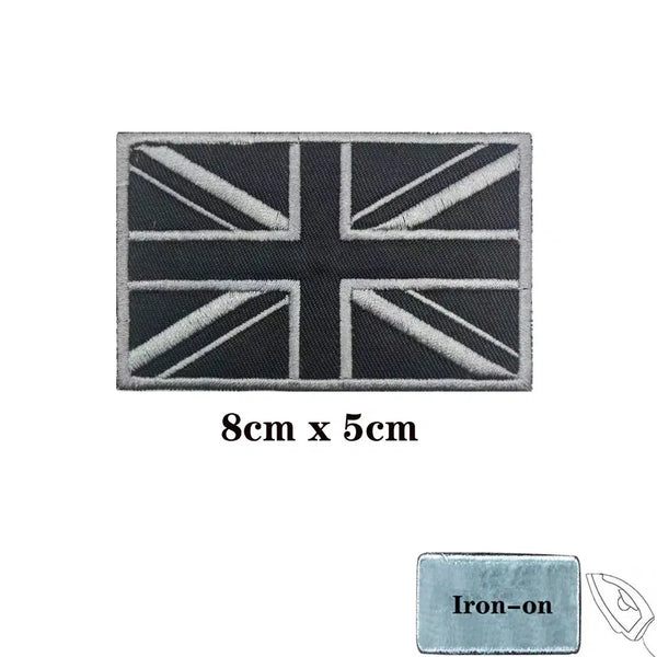 United Kingdom Flag Patch - Iron On/Hook & Loop Patch