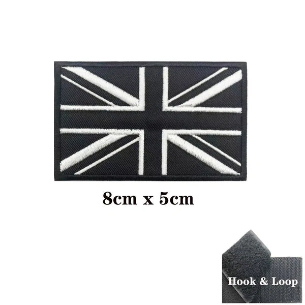 United Kingdom Flag Patch - Iron On/Hook & Loop Patch