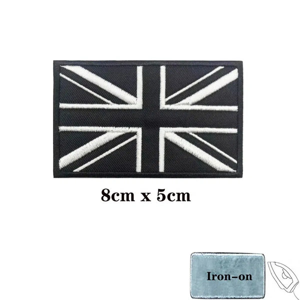 United Kingdom Flag Patch - Iron On/Hook & Loop Patch